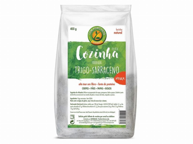 Farinha Cem Porcento Trigo-Serraceno 400 g