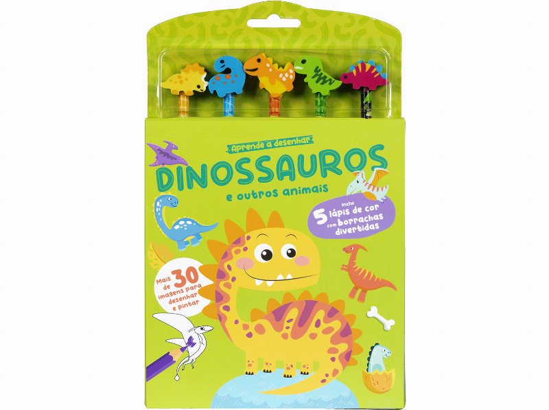 Livro Aprende A Desenhar Dinossauros E Outros Animais