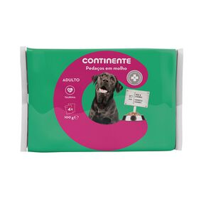 Comida Húmida Para Cão Adulto Vaca E Frango Continente 4 X 100 g