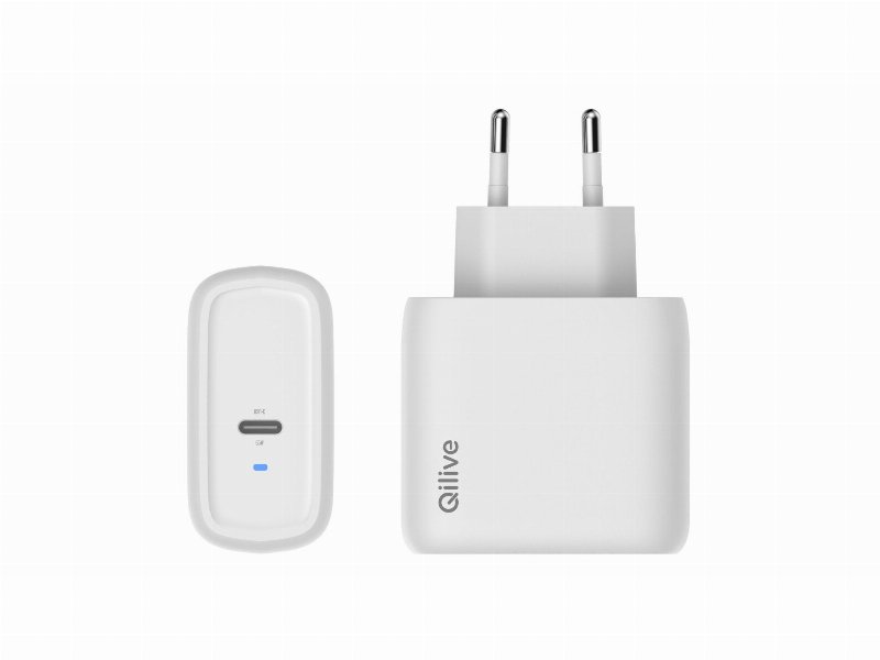 Carregador Lite Qilive 600183045 Branco 1 Usba 12W