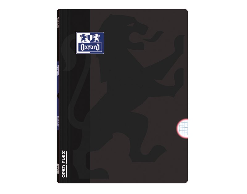 Caderno Agrafado A4 Quadriculado Oxford Preto 48 Folhas