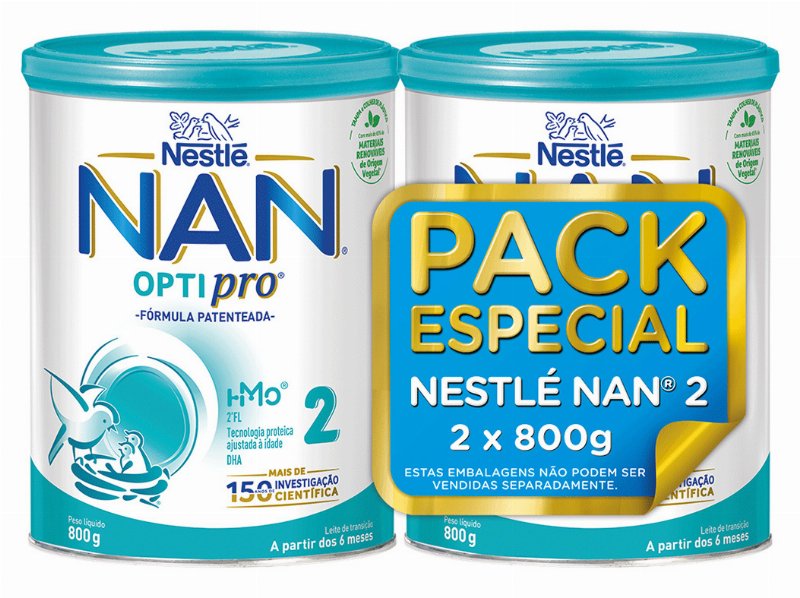 Leite Nan Optipro 2 2X800 g Pack Especial