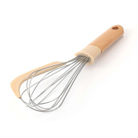 Batedor Varas Silicone Com Cabo De Madeira 4 My Kitchen Kasa