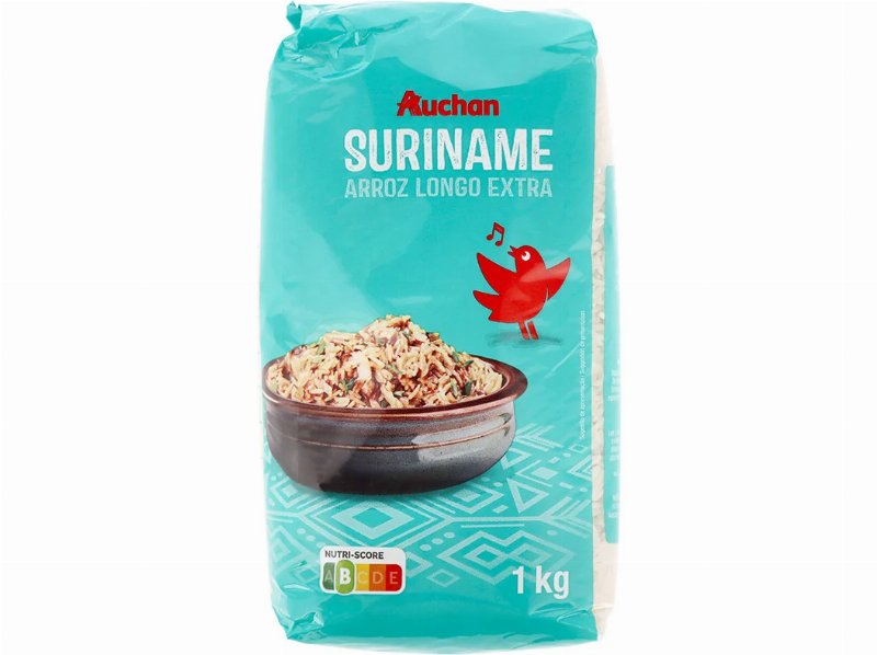 Arroz Agulha Auchan Extra Longo Suriname 1 kg