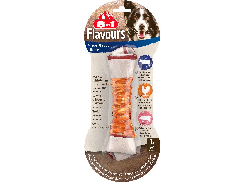 Snacks Cão 8In1 Triple Flavour L