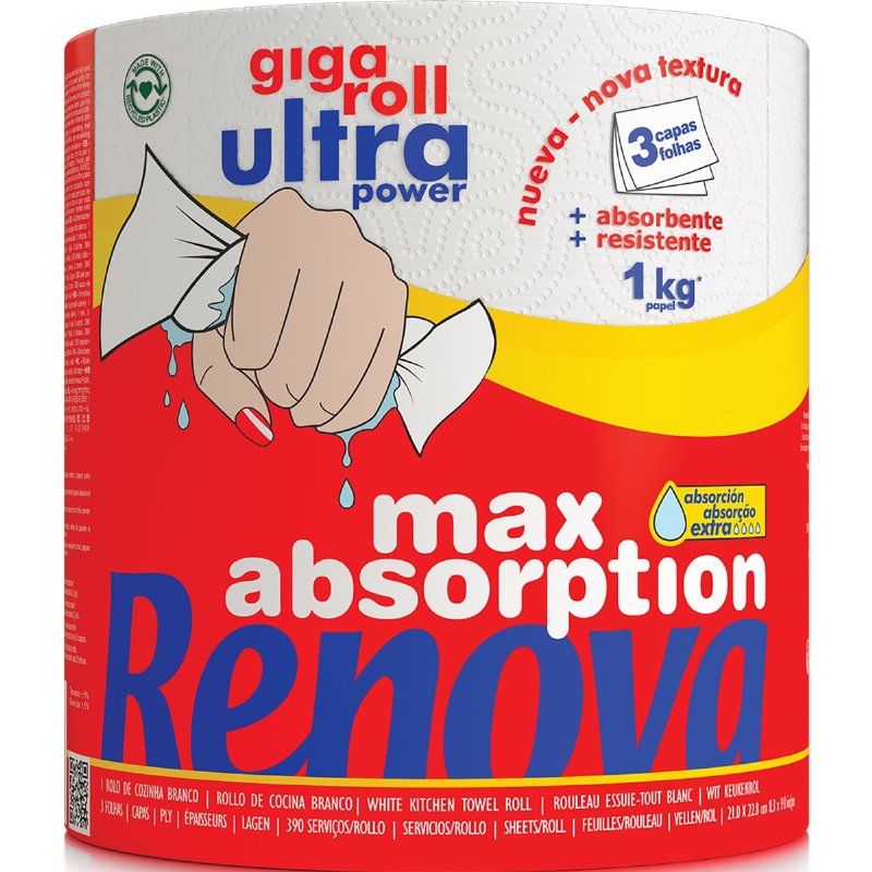 Rolo De Cozinha Giga Rolo Ultra Power 1 unidade