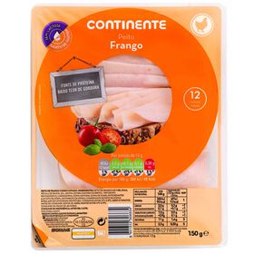Fiambre De Peito De Frango Fatiado Continente 150 gr