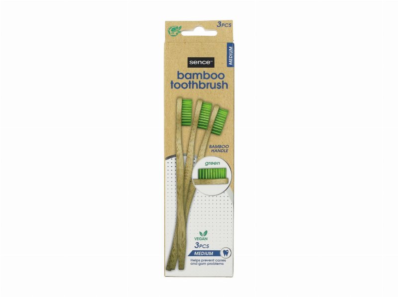 Escova Dentes Sence Bambu 3Un