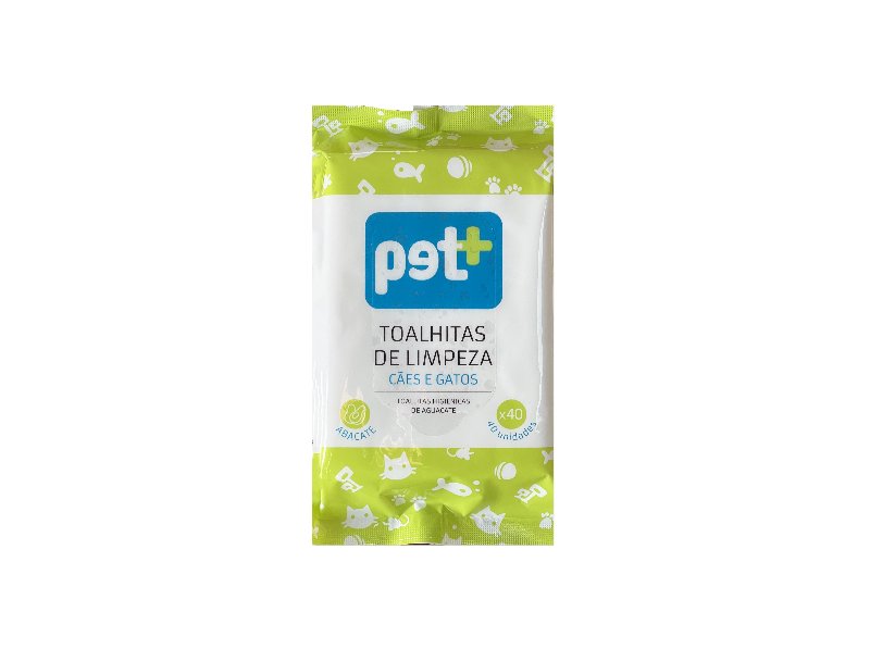 Toalhitas Para Animais Pet+ Abacate 40Un