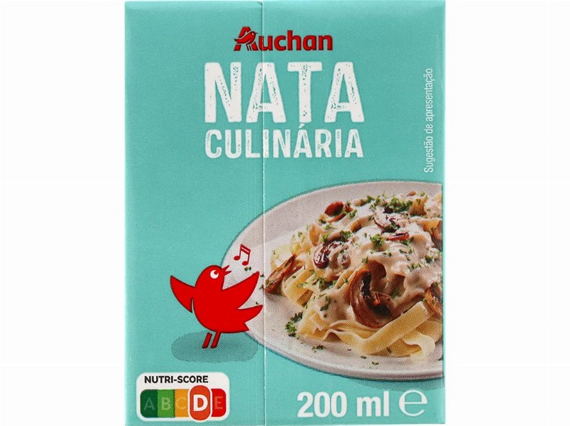 Nata Auchan Uht Culinária 200 ml