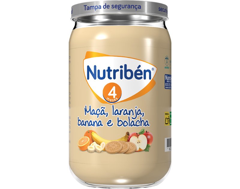 Boião Nutriben Maçã Laranja Banana E Bolacha 235 g