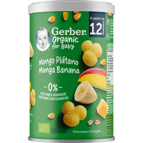 Snack Para Bebé Manga E Banana +12M Gerber 35 gr
