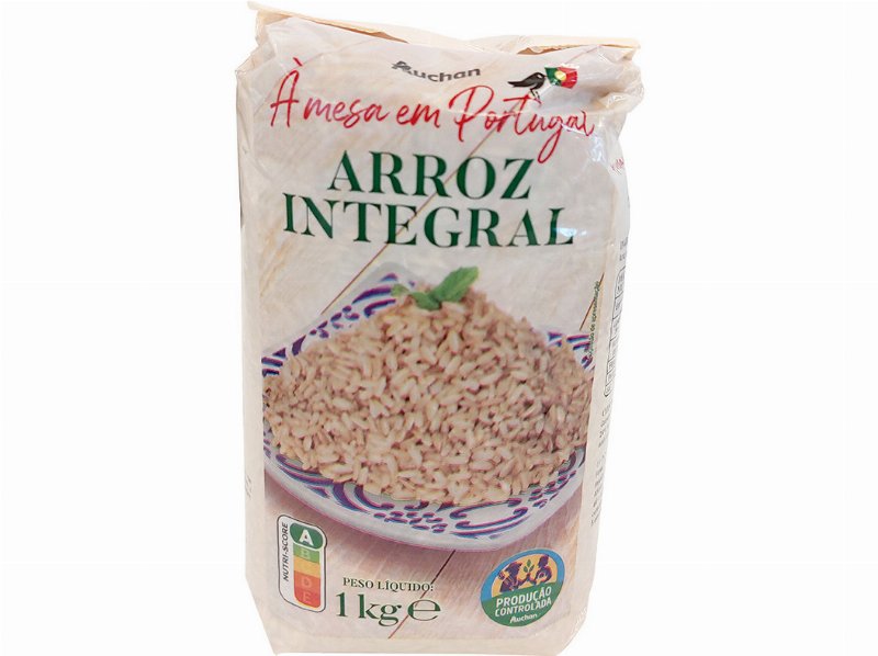 Arroz Integral Auchan À Mesa Em Portugal Cultivamos O Bom 1 kg