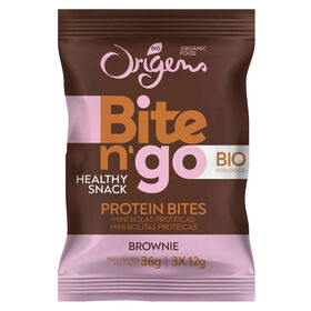 Mini Bolas Proteicas Brownie Origens Bio 3 X 12 gr