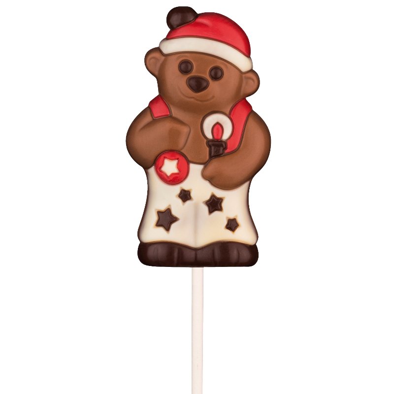 Chupa De Chocolate Ursinho De Natal 35 g