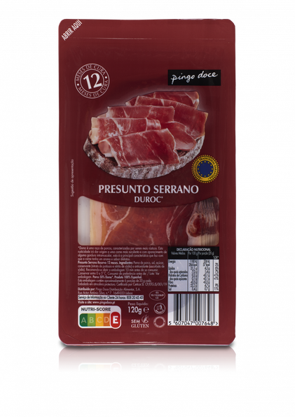Presunto Serrano Reserva 12 Meses De Cura Pingo Doce 0.12Kg