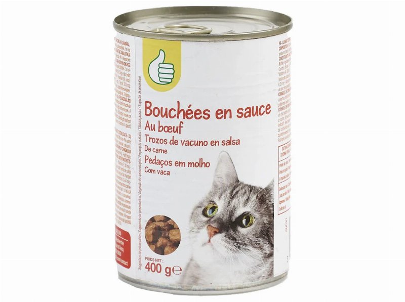 Comida Húmida Para Gato Polegar Pedaços Em Molho Vaca 400 g