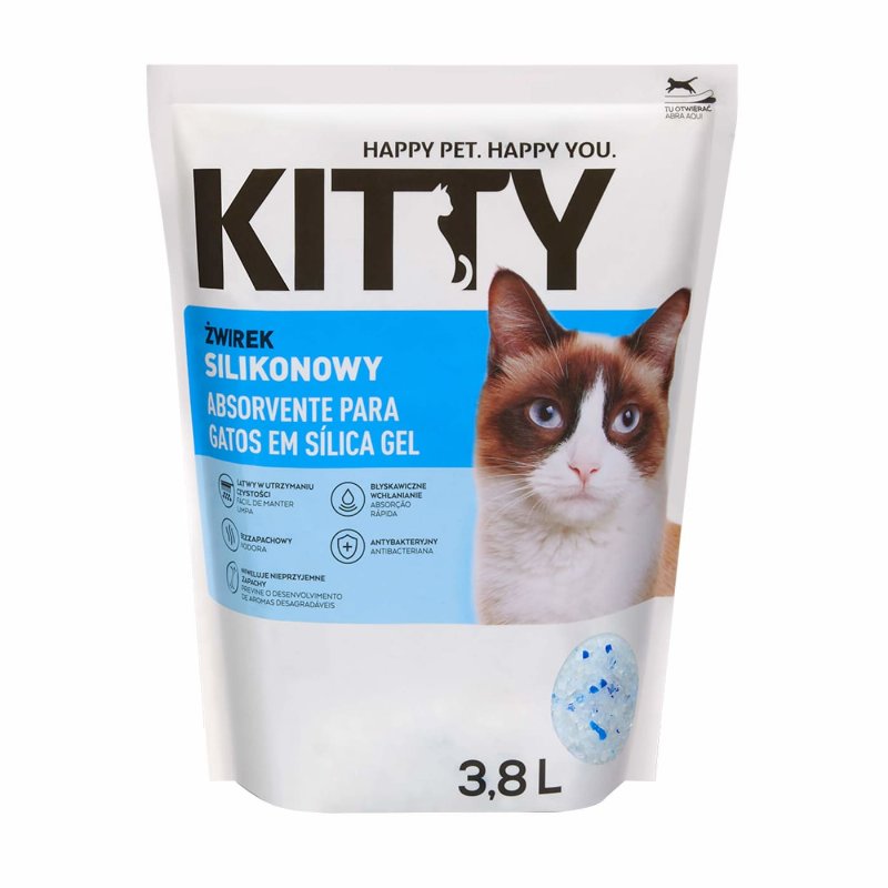 Absorvente Com 100% Sílica Gel 3,8 l Kitty