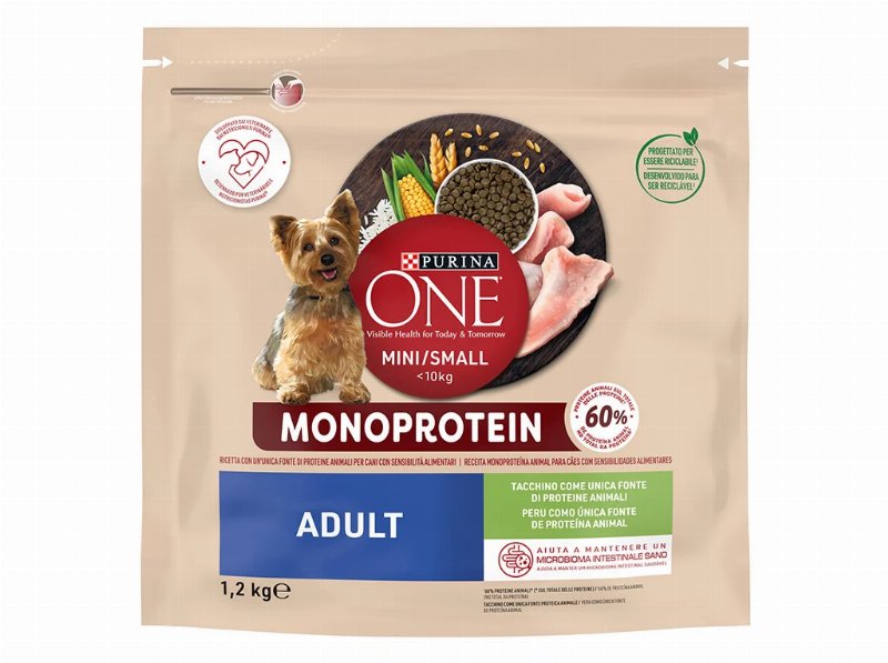 Ração Para Cão Purina One Mini Monoprotein Peru 1.2 kg