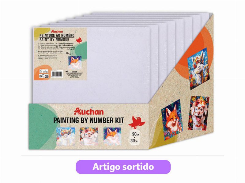 Pintura Por Números Auchan Amigos Peludos Modelos Sortidos