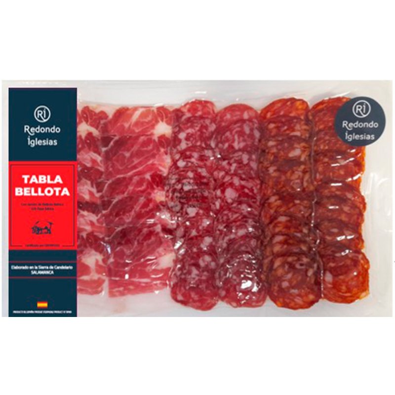 Tábua Fatiados Ibéricos Bolota - Presunto Ibérico Bolota, Salsichão E Chouriço 150 g