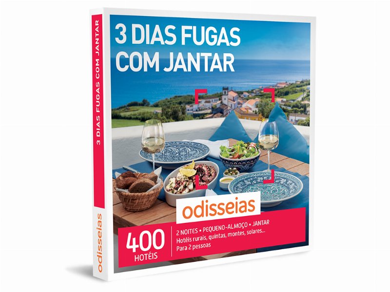 Pack Odisseias 3 Dias Fugas Com Jantar