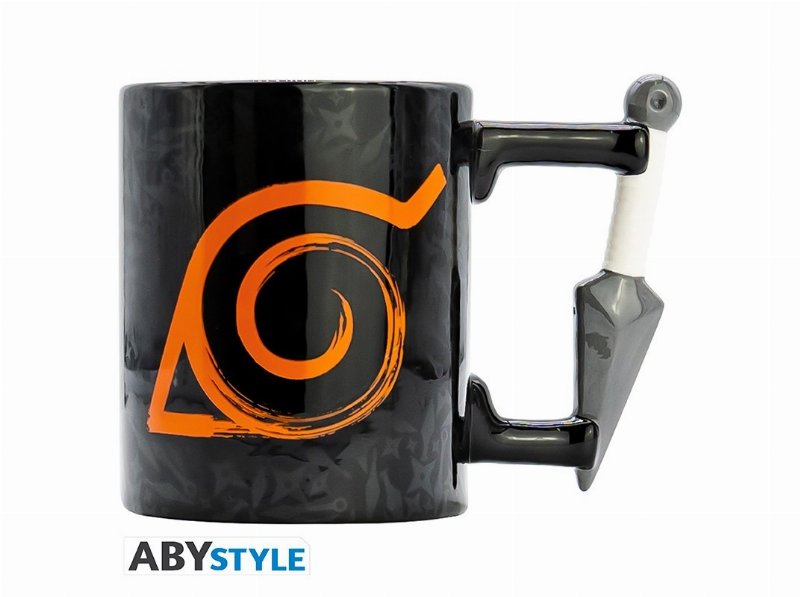 Caneca Naruto 3D Kunai Konoha 460 ml