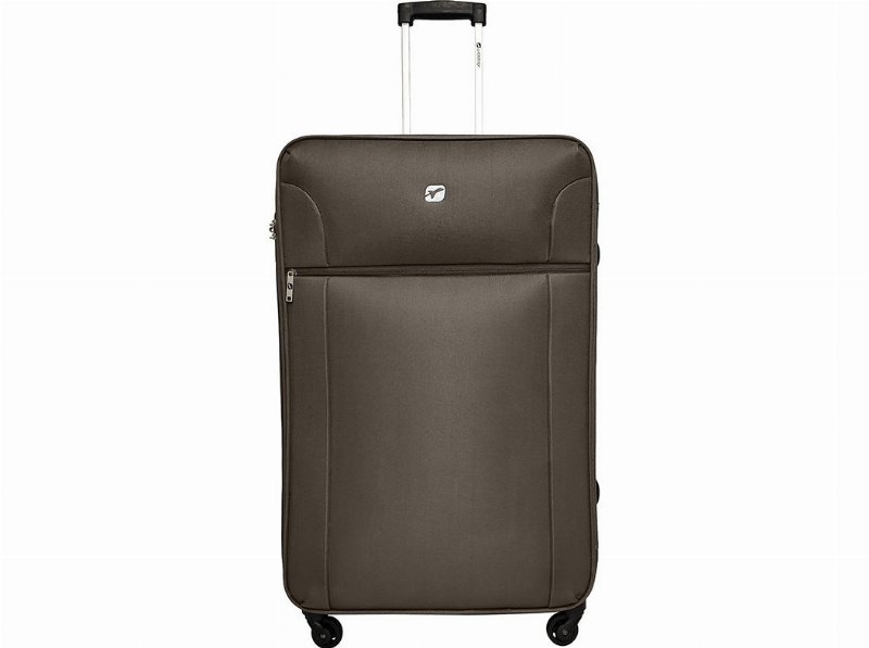 Mala De Viagem Grande Flexível Airport Kaki 4 Rodas 75X45X25Cm