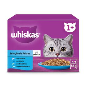 Comida Húmida Para Gato Adulto  Peixe Whiskas 12 X 85 g