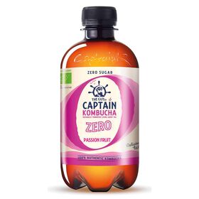 Bebida Kombucha Chá Maracujá Zero The Gutsy Captain 40 cl