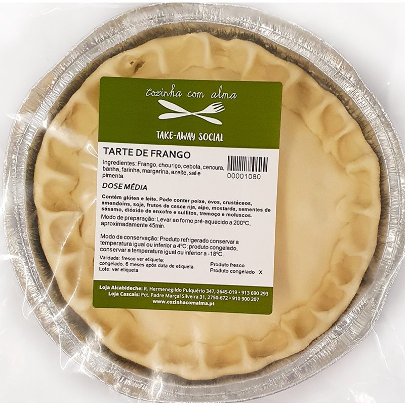 Tarte De Frango 1 Dose 4 Pessoas 800 g