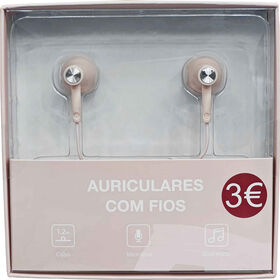 Auriculares Com Fios Rosa Fusion Bazarão