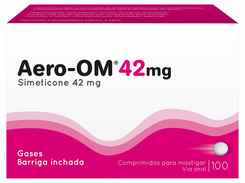 Comprimidos Aero-Om Mastigar 42Mg 100Un