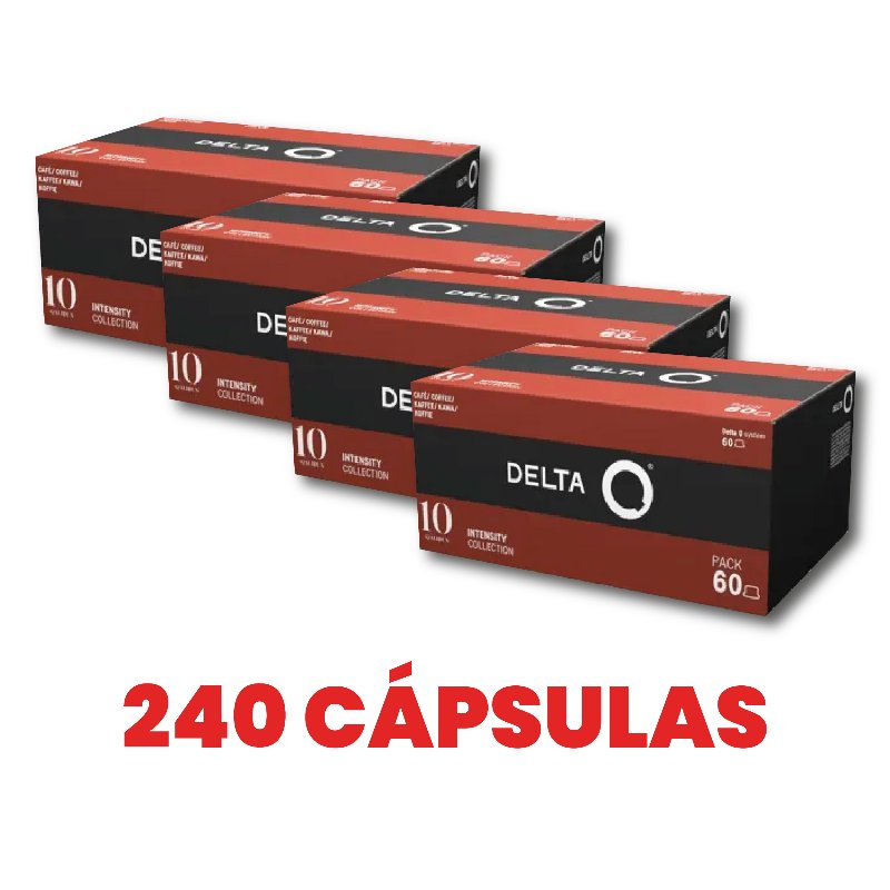 Café Qalidus Int 10 - 240 Cápsulas (4X60 Cápsulas) Delta Q