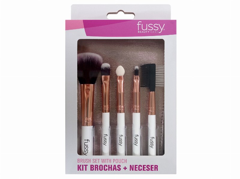 Kit Maquilhagem Fussy Pincéis