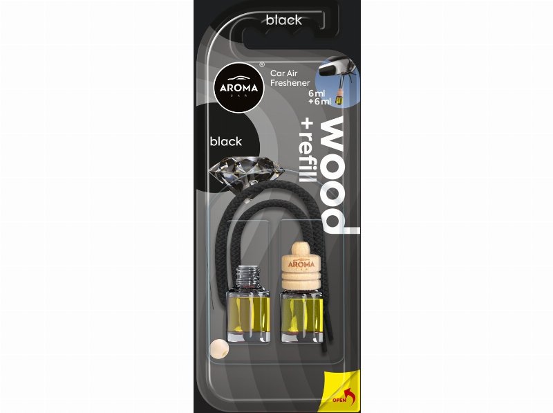 Ambientador Auto Aroma Car Wood Double Black