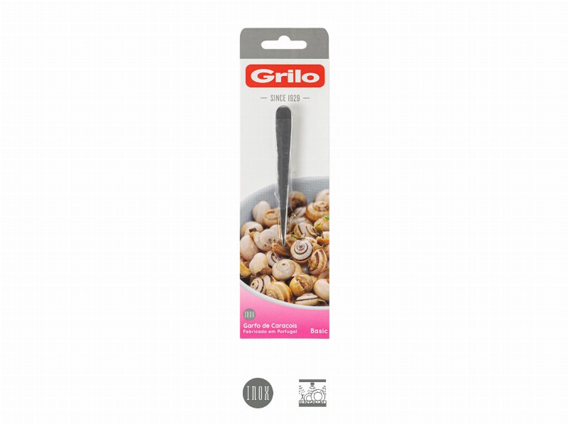 Garfo Caracois Grilo Inox 12 Peças