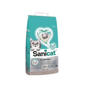 Areia Aglomerante Inodor Branca Sanicat 8 l