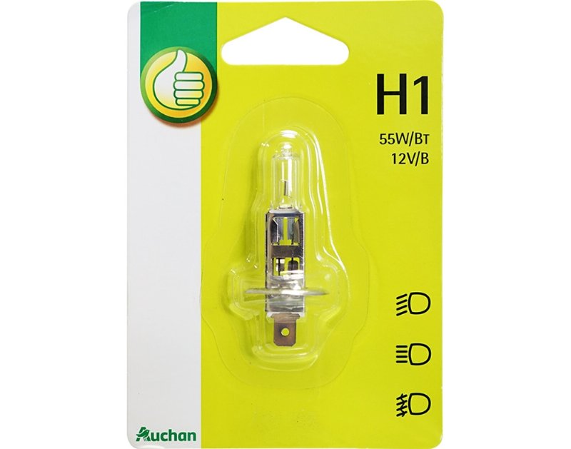 Lâmpada Auto Polegar H1 12V 55W