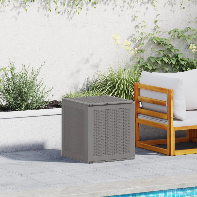Hkh Caixa De Armazenamento Para Jardim Pp - Cinzento-Claro