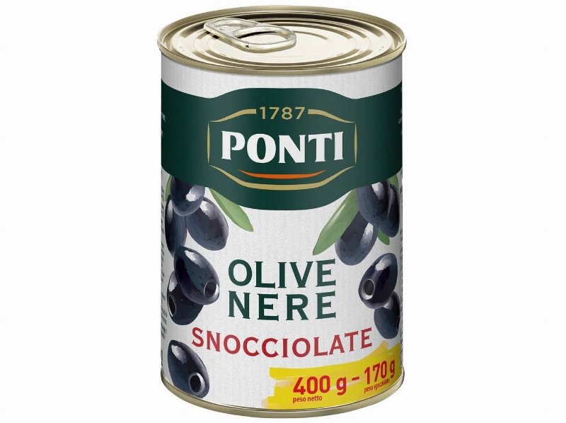 Azeitona Preta Ponti S/Caroço 400(170)G