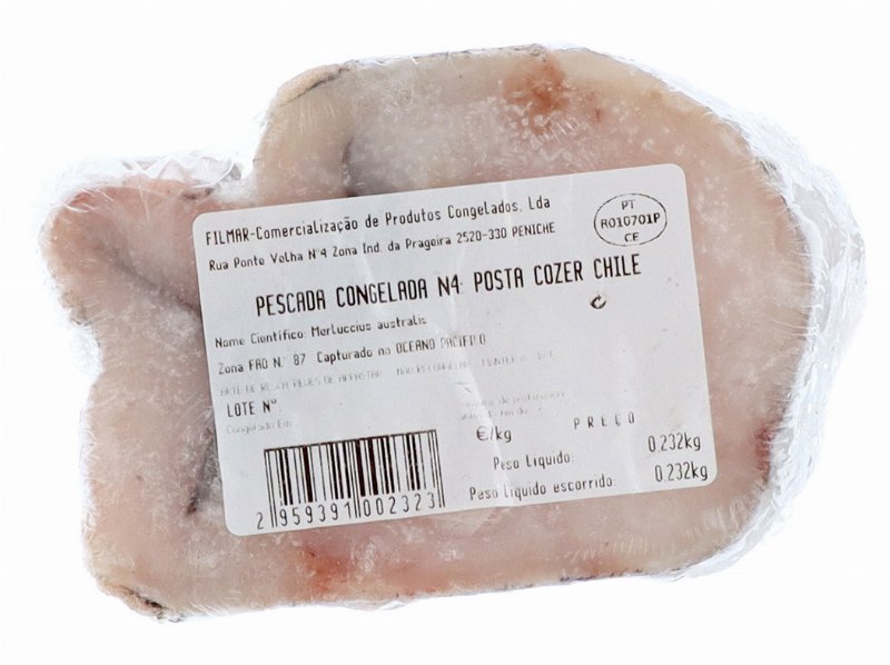 Pescada Congelada Chile:posta Cozer Nº4 Kg