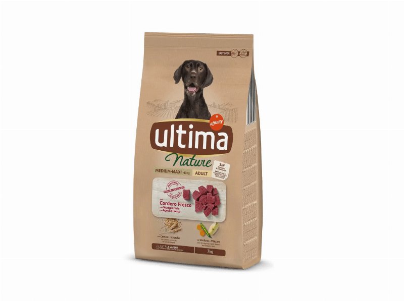 Ração Para Cão Ultima Nature Médio/Maxi Borrego 7 kg