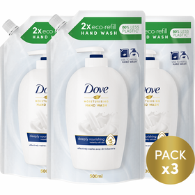 Sabonete Líquido Eco Recarga Hidratante Dove 3 X 500 ml