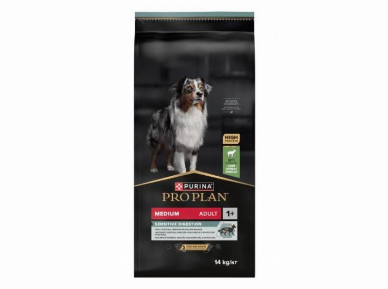 Ração Cão Med Pro Plan Digestão Sensível Borrego 14 kg