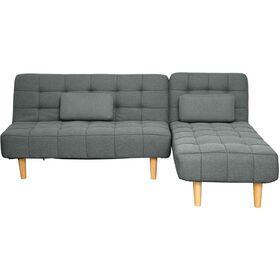 Sofá Cama Cinza Bergen Kasa