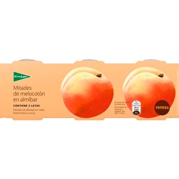 Metades De Pêssego Em Calda Pack 3 Unidades 345 g