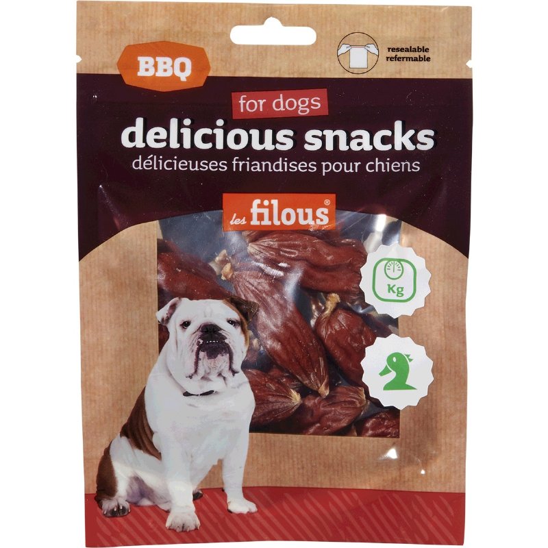 Snack Para Cão Mini Salsichas De Pato 100 g