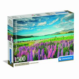 Clementoni - Puzzle Lupins At Lake Tekapo 1500 Peças