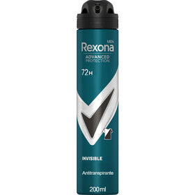 Desodorizante Spray Invisible 72H Rexona Men 200 ml